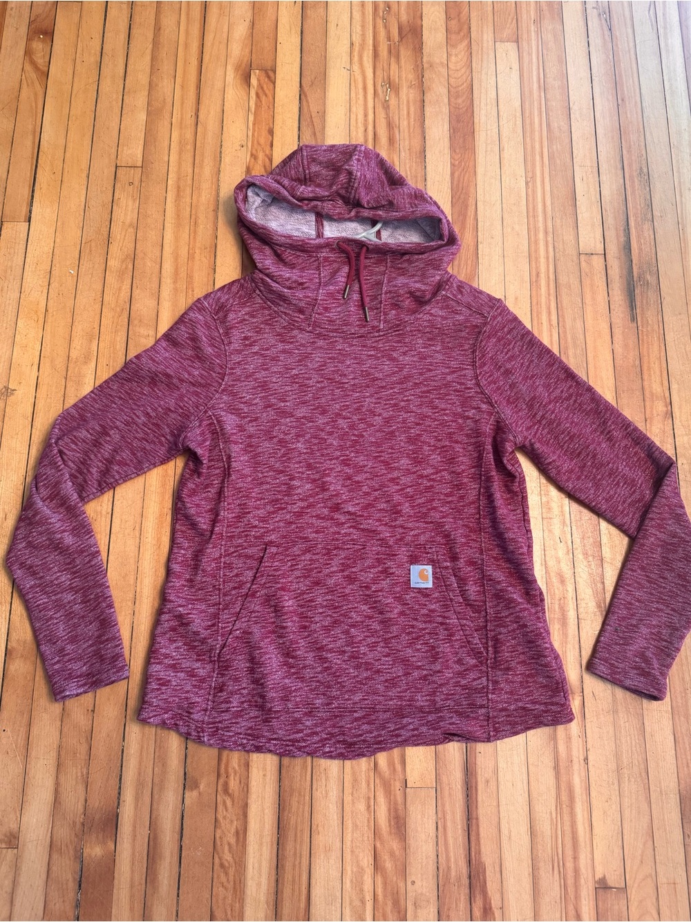 Carhartt Women's Marled Wine Pullover Hoodie